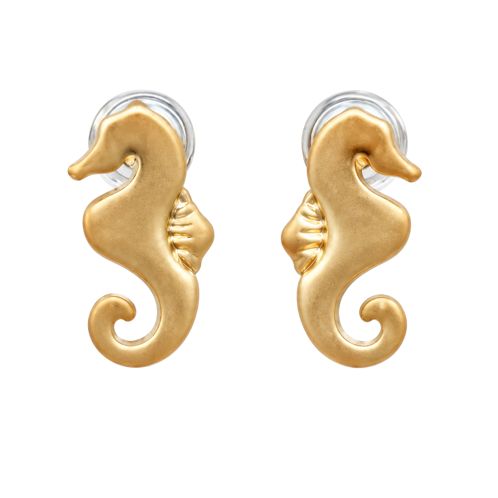 Sea Horse Posts- Gold 1