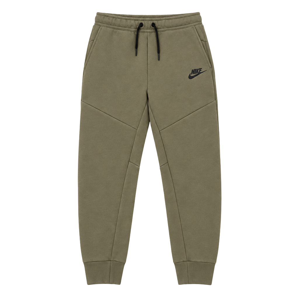 Kids Nike Tech Fleece Joggers Size M Khaki Sweatpants 1