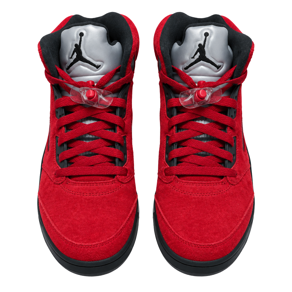 Jordan 5 Retro Raging Bull Sneakers Size 8.5Red Suede 1
