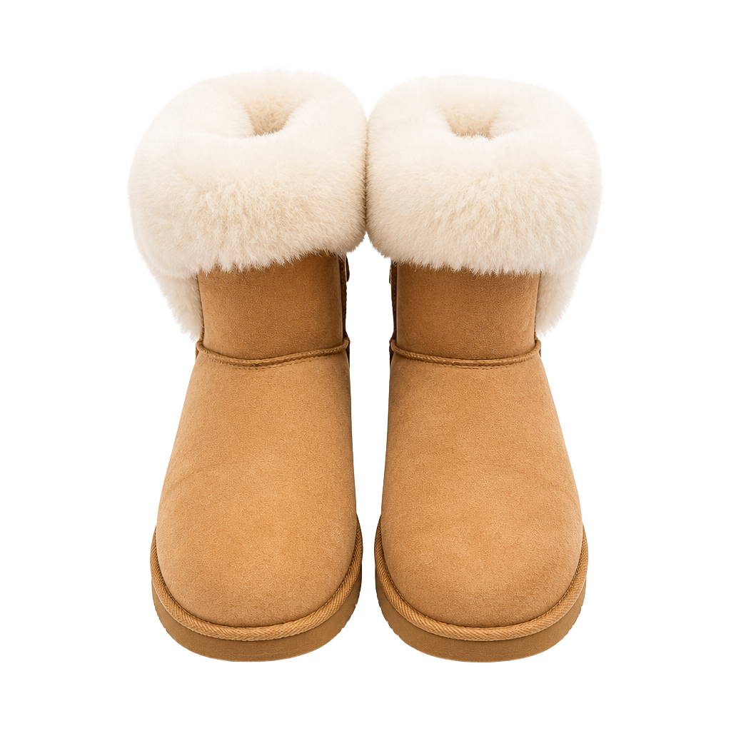 Juicy Couture Faux Fur Ankle Boots Chestnut Brown 1
