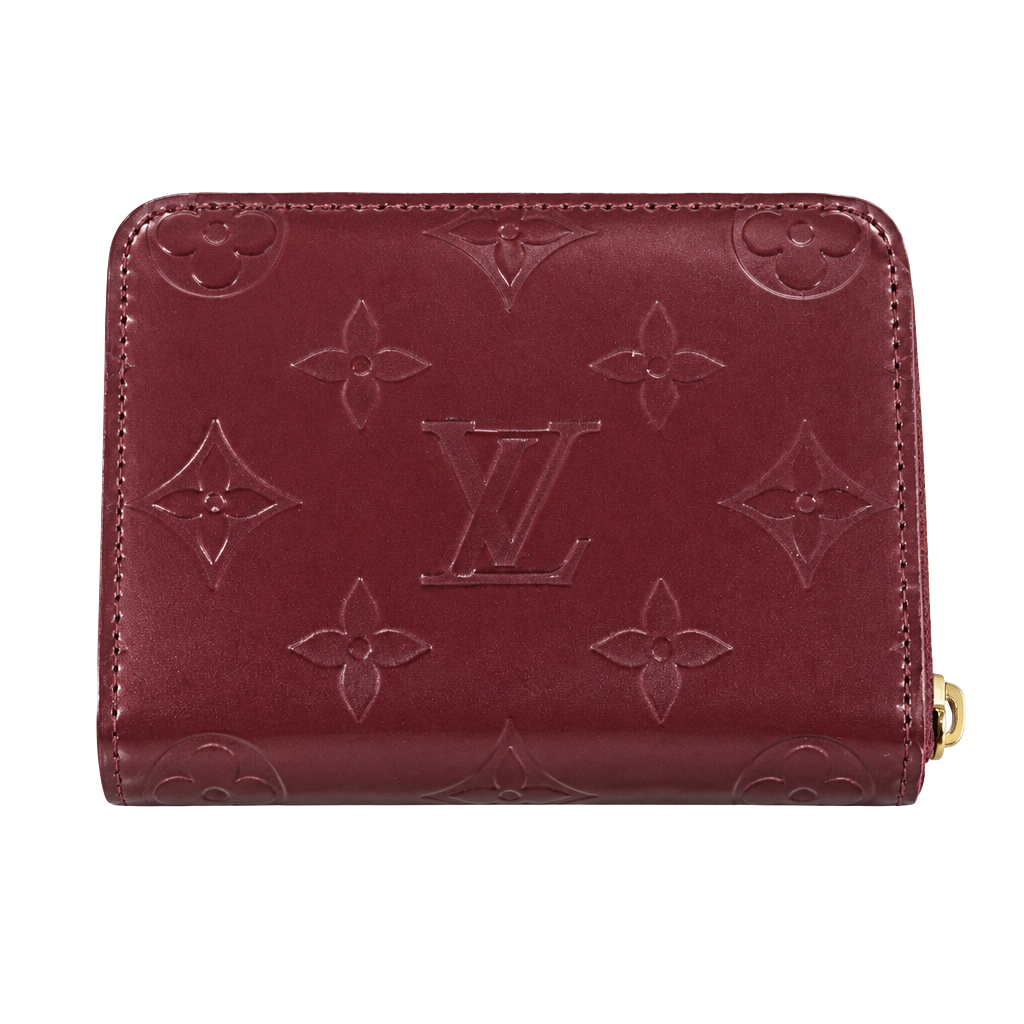 Louis Vuitton Vernis Amarante Zip Coin Purse Wallet Date Code SN2068 1