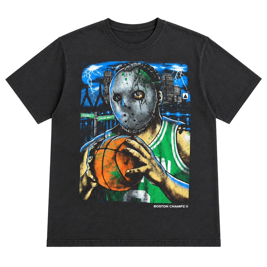 Boston Champz Jason Voorhees Basketball T-Shirt 1