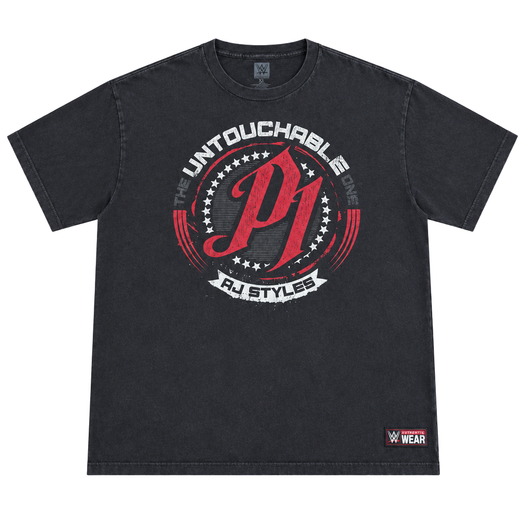 WWE AJ Styles The Untouchable T-Shirt Size XL 1