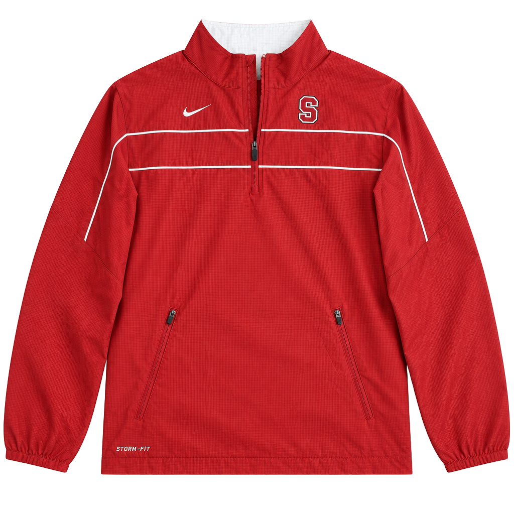 Nike Stanford Cardinal Storm-Fit 1/4 Zip Jacket Size S Red 1