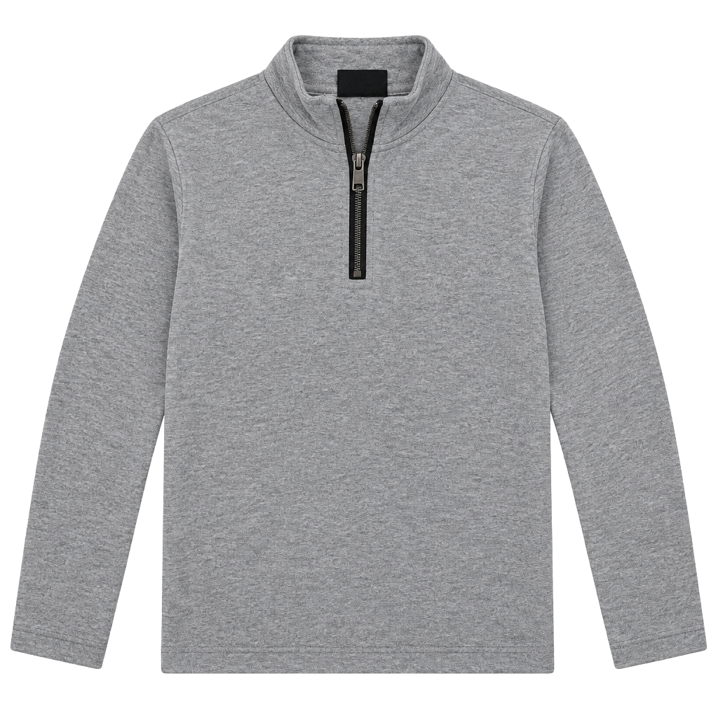 Onque Casual Full Zip Quilted Jacket Size L Gray Cotton Blend 1