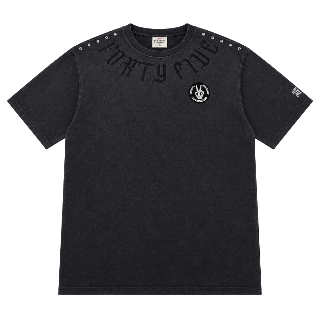 Hype Market45 Forty Five Rhinestone Gradient T-Shirt Size L Black 1