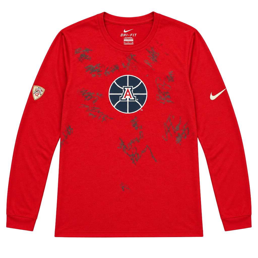 University of Arizona Deandre Ayton+Team Signed Team Exclusive Warm-up Shirt 1