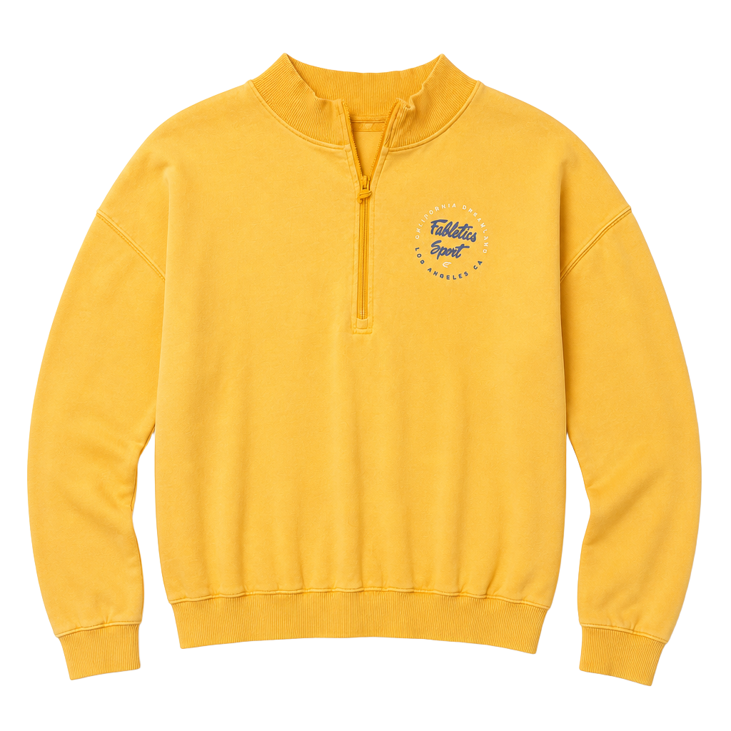 Fabletics California Dreamland Swim Los Angeles Half-Zip Sweatshirt 1