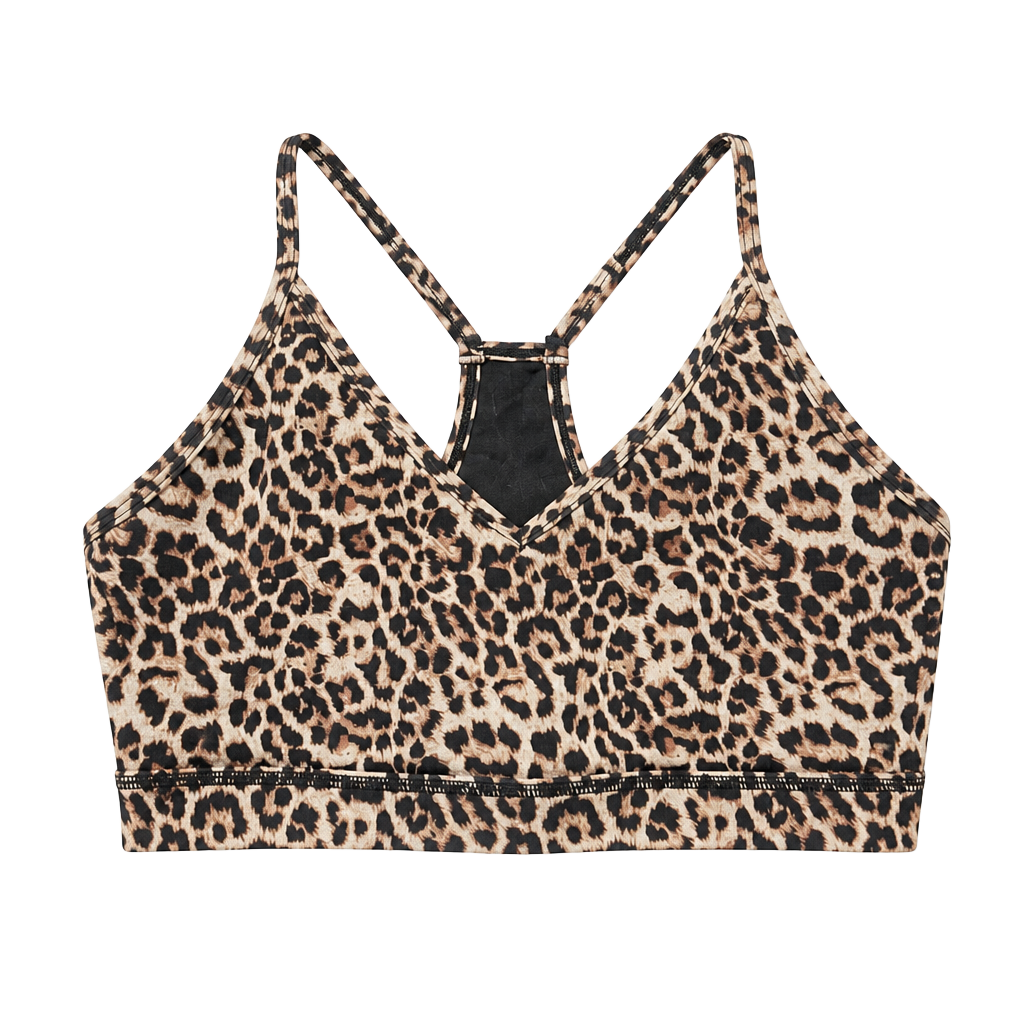 Zyia Active Leopard Brilliant Mesh Sports Bra 1