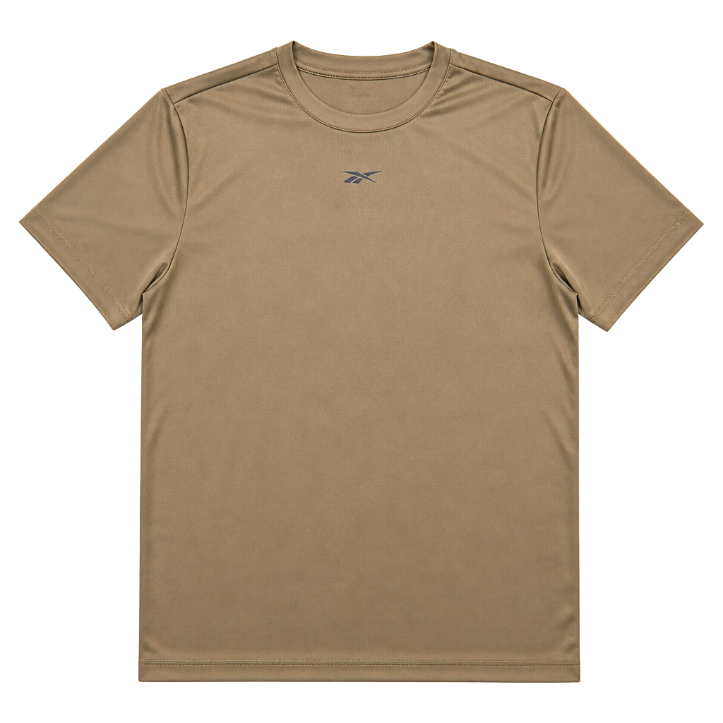 Reebok Men's ID Train Short Sleeve Tech Crewneck T-Shirt Army Green Medium 1