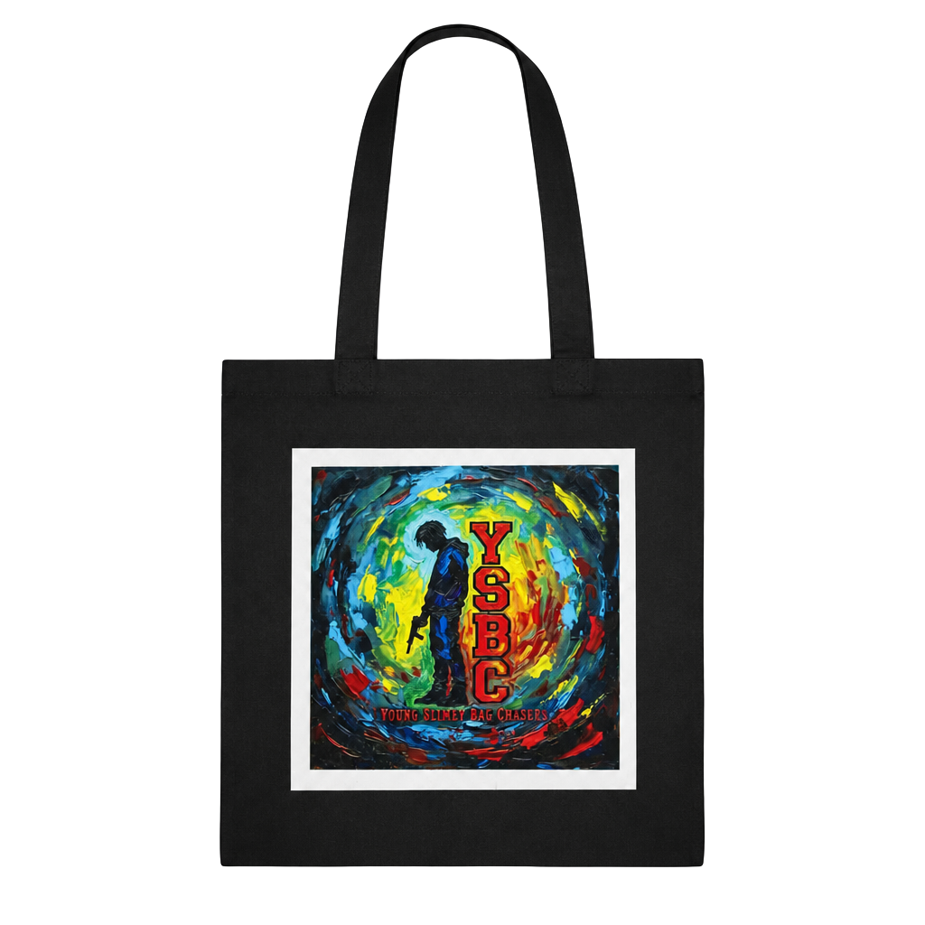 YSBC Young Slimey Bag Chasers Drawstring Bag Black Graphic Art 1