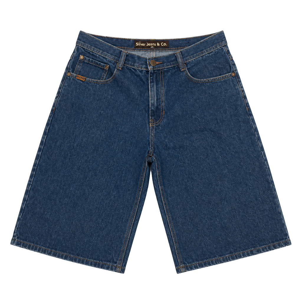 5ive Jungle Co. Denim Shorts Blue Baggy Y2K Jorts 1