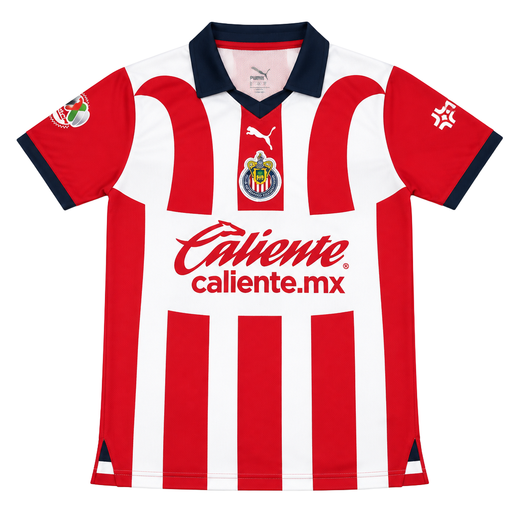Puma Chivas Home Jersey Size S Red White Caliente.mx 1