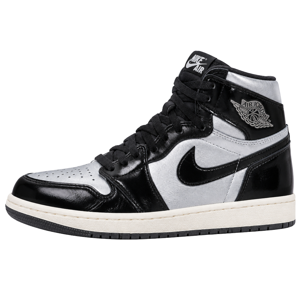 Jordan Air Jordan 1 Mid SE Size 1.5Y Black Metallic Silver FZ3937-001 1