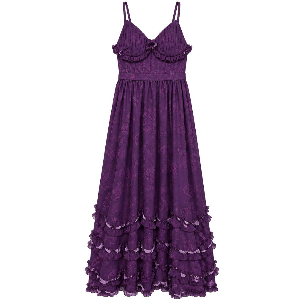 vintys Elegant V Neck Chiffon Bridesmaid Dresses with ... 1