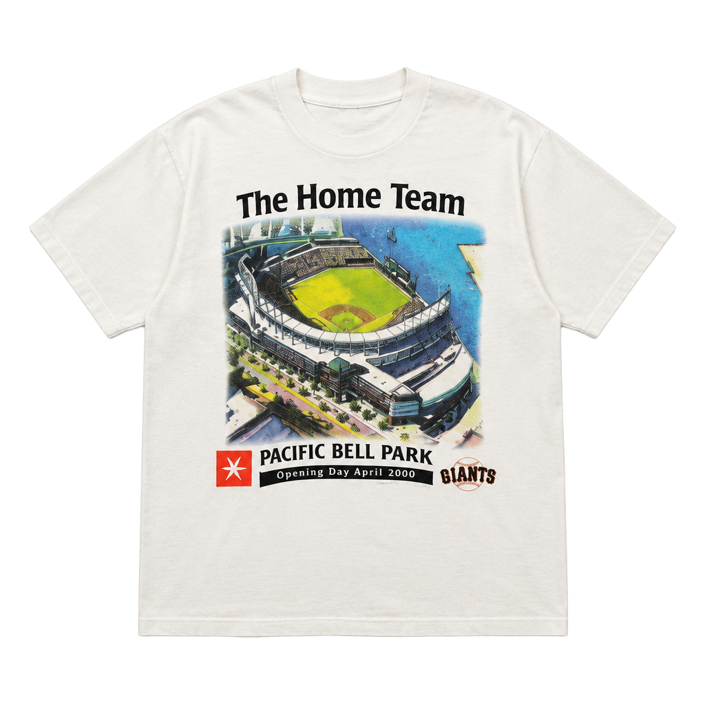 Vintage Oneita Pacific Bell Park Opening Day 2000 T-Shirt Size X-Large White 1