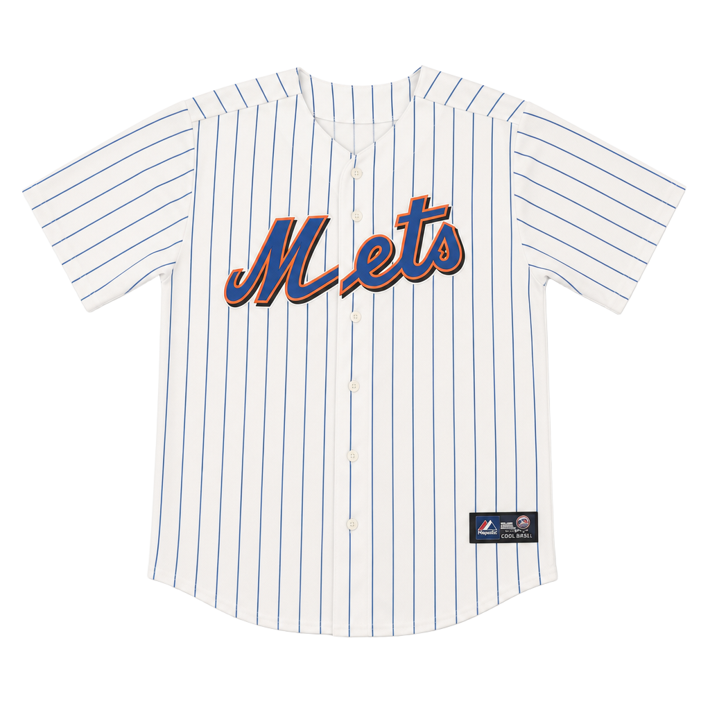 Majestic New York Mets David Wright #5 Pinstripe Baseball Jersey YOUTH L 1