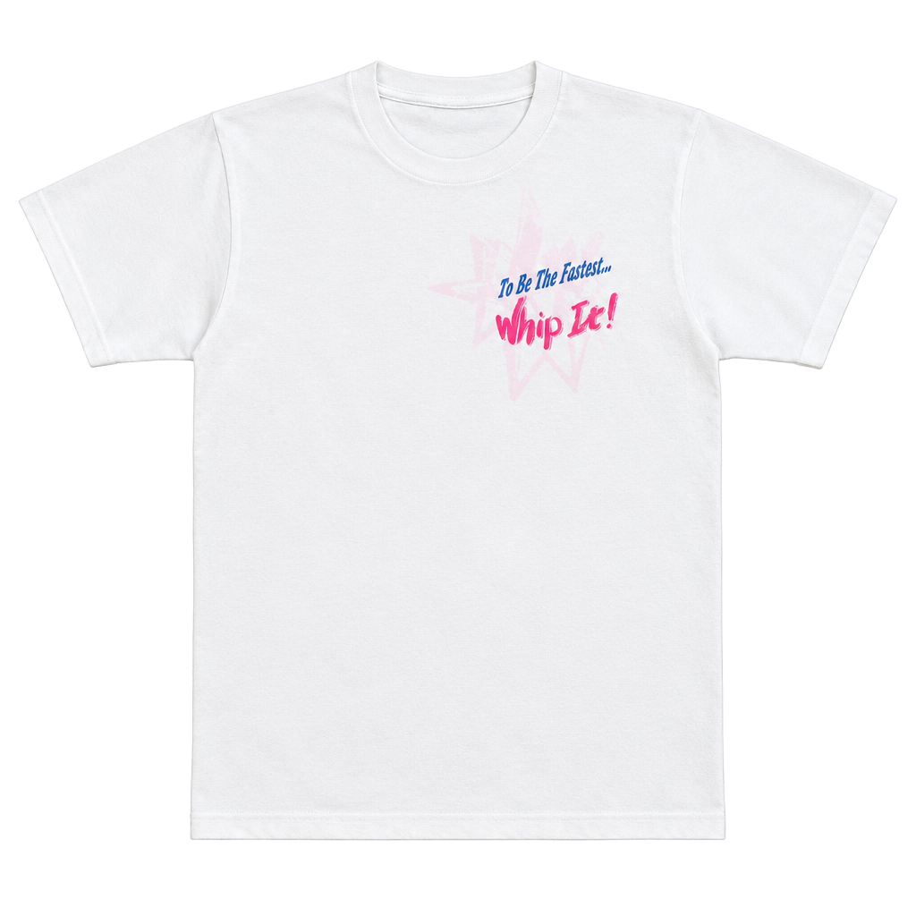 Screen Stars Whip It T-Shirt Size S White Vintage Graphic 1