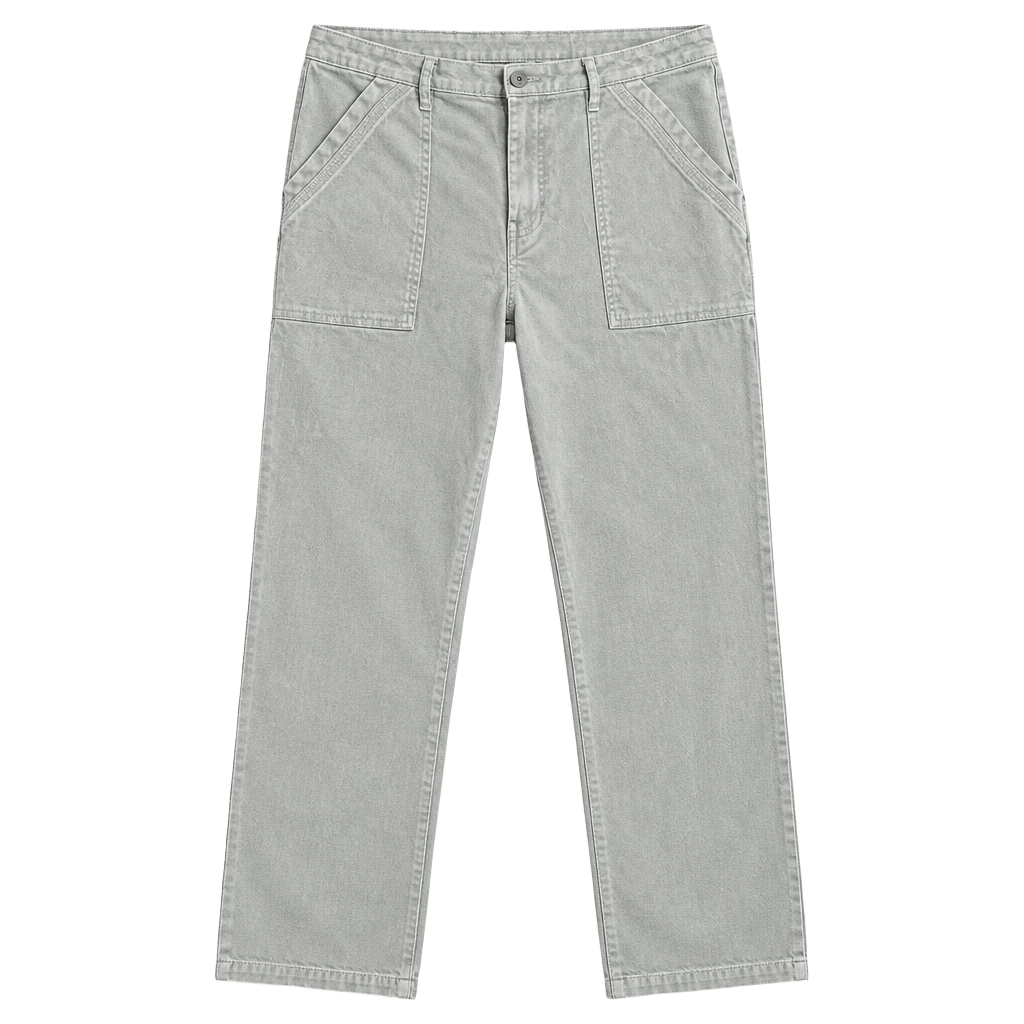 Banana Republic Utility Pants Size 10 Gray Cotton Blend Patch Pockets 1