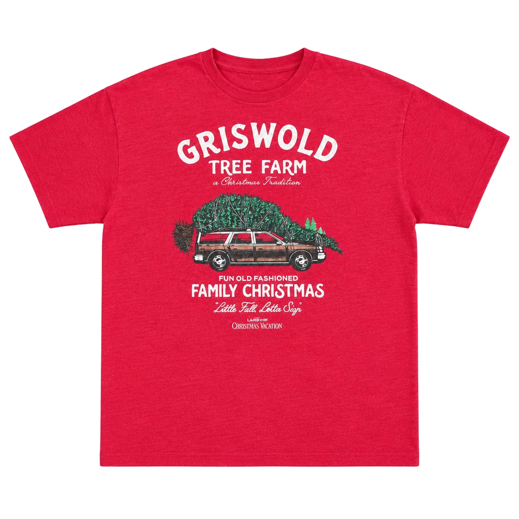 National Lampoon's Christmas Vacation Griswold Tree Farm T-Shirt Size XXL Red 1