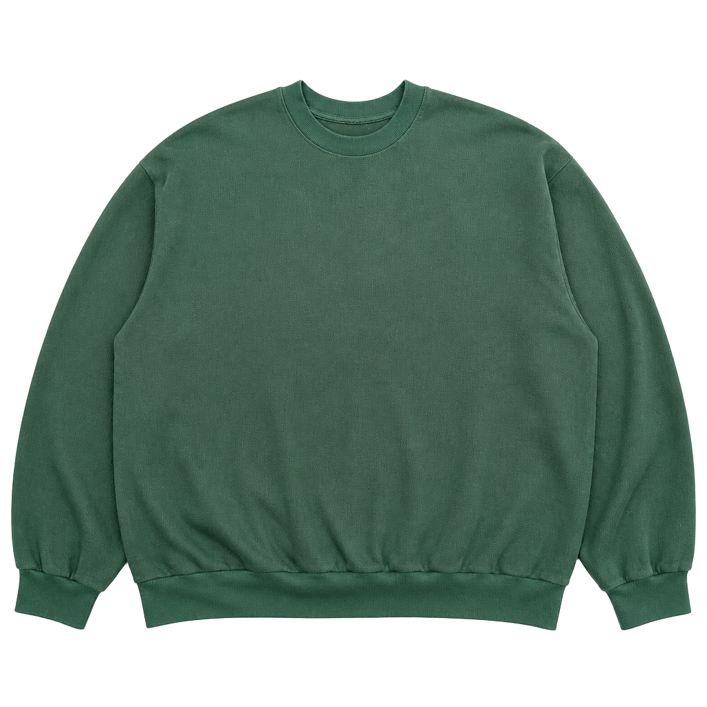 Vintage 90s Jerzees Forest Green Crewneck Sweatshirt Made in USA Size USA L 1