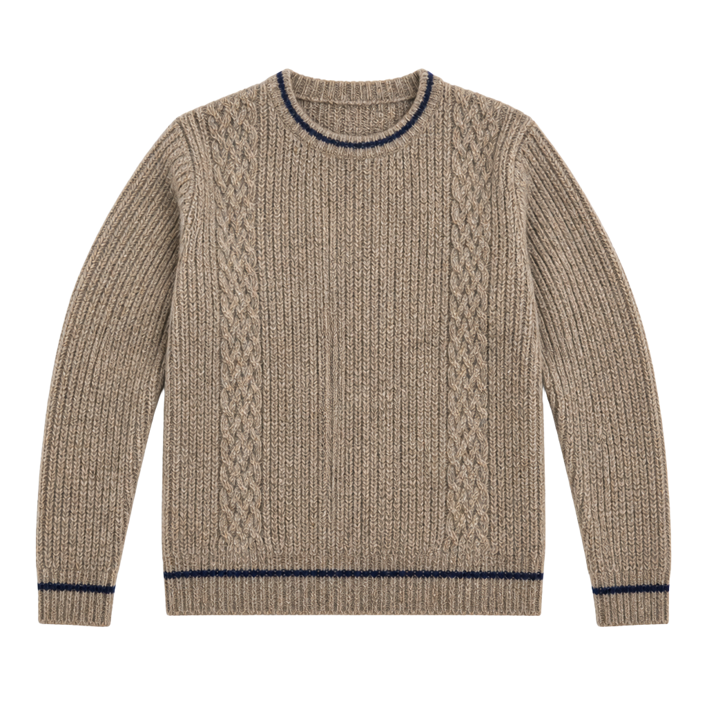 Arrow Dover Vintage Wool Blend Cable Knit Sweater Size L 1