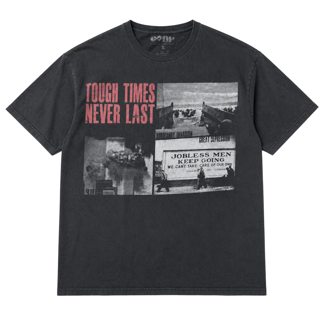 Ranger Up Tough Times Never Last Graphic T-Shirt Size XL 1