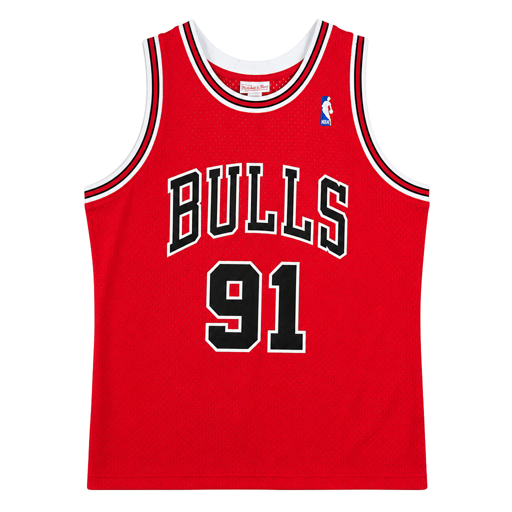 Mitchell & Ness Chicago Bulls Dennis Rodman 1997-98 Hardwood Classics Swingman Jersey 1