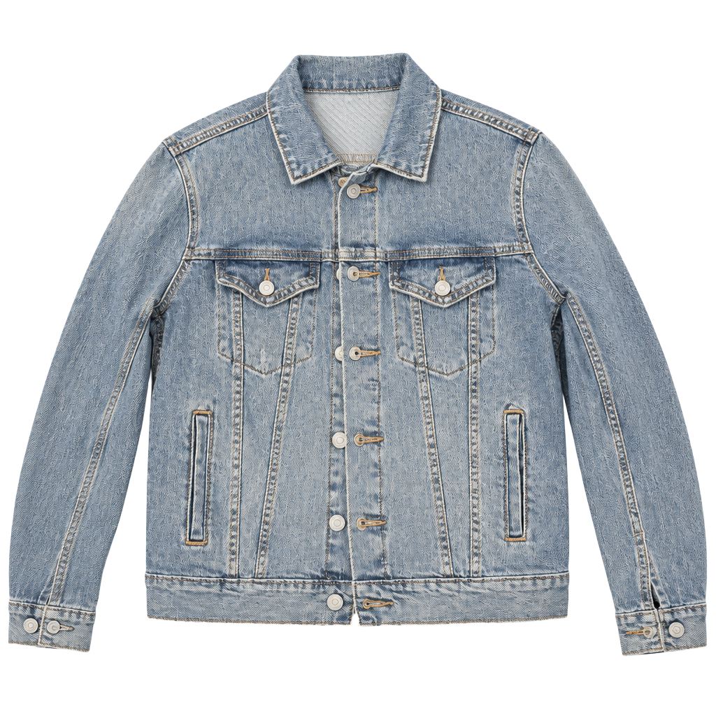 Lucky Brand The Obby Rucker Denim Jacket Size XS Light Blue Trucker Jacket 1