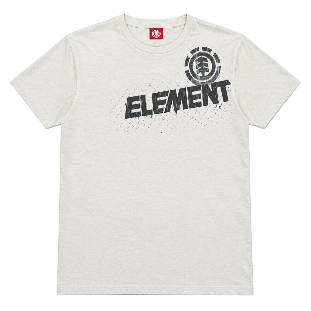 Element T-Shirt Size M White Graphic Skate Logo 1