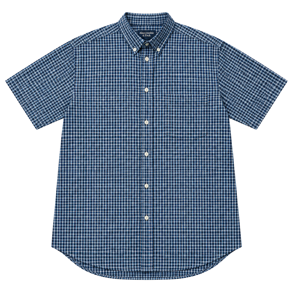 Vintage Y2K Abercrombie & Fitch Plaid Button Down Shirt Mens L 1