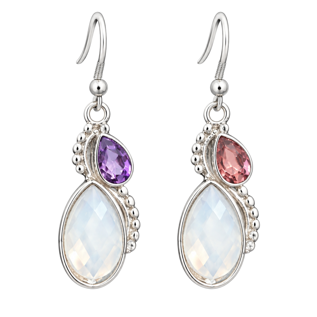 Moonstone Teardrop Earrings 1