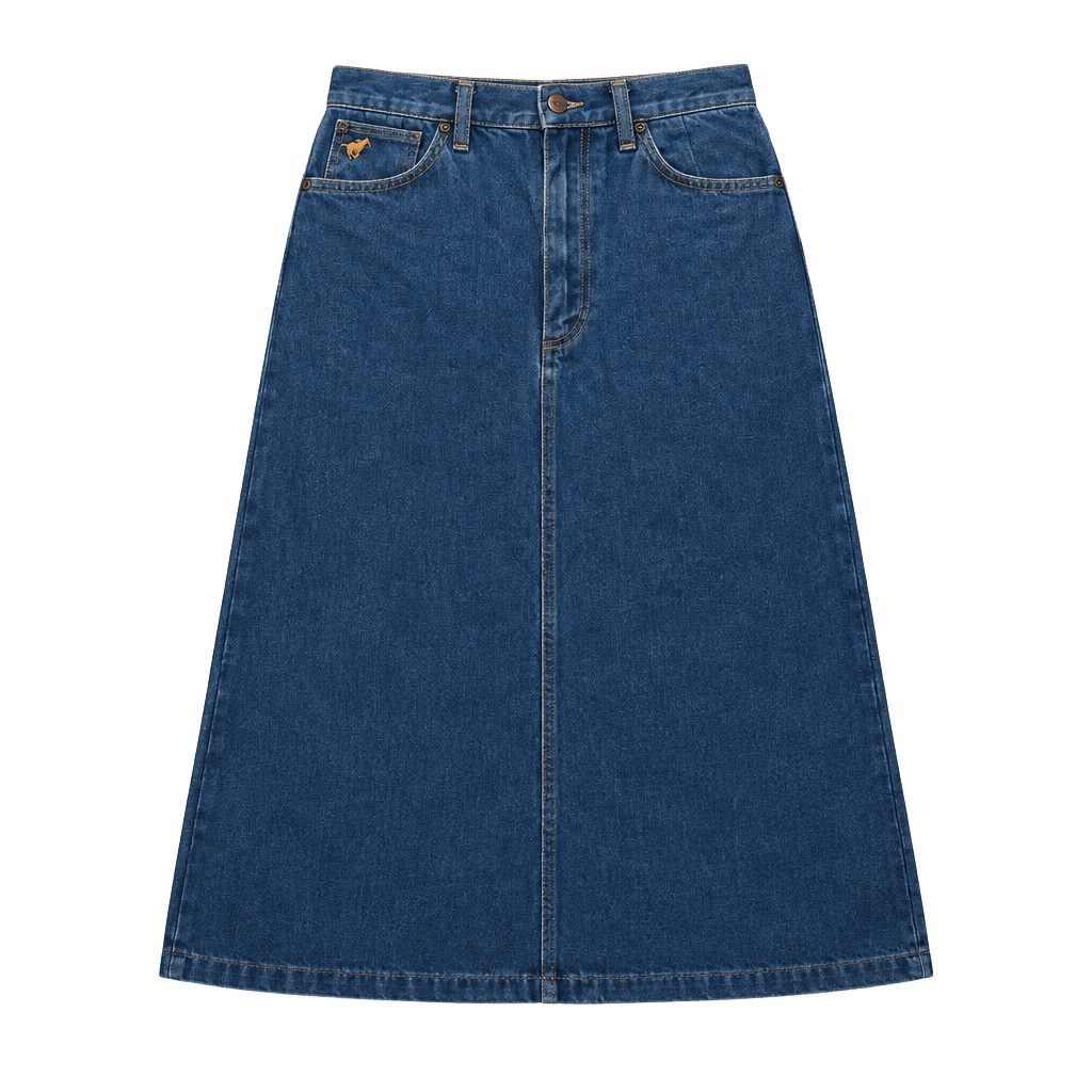 Wrangler Denim Skirt Blue 1