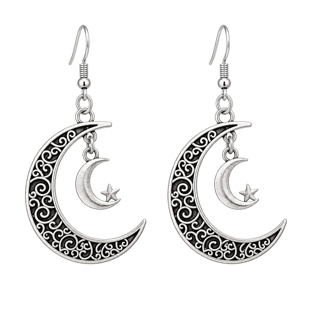 Moon Earrings Boho 1