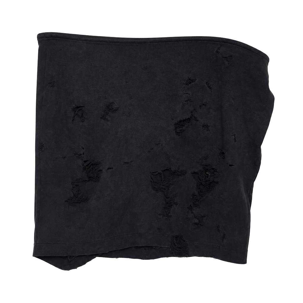 ana A New Approach Petite Distressed Black Mini Skirt 1