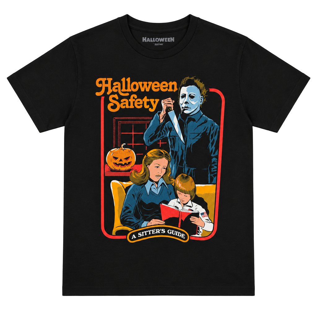 Creepy Co Micheal Meyers Halloween Safety T-Shirt 1