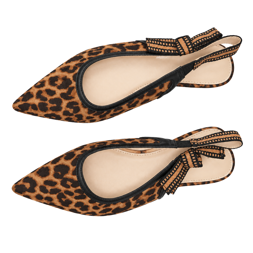 A New Day Slingback Flats Size 7 Leopard Print 1
