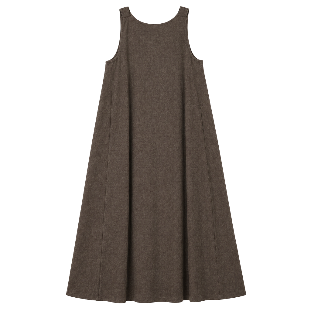 A New Day Sleeveless Swing Maxi Dress Brown 1