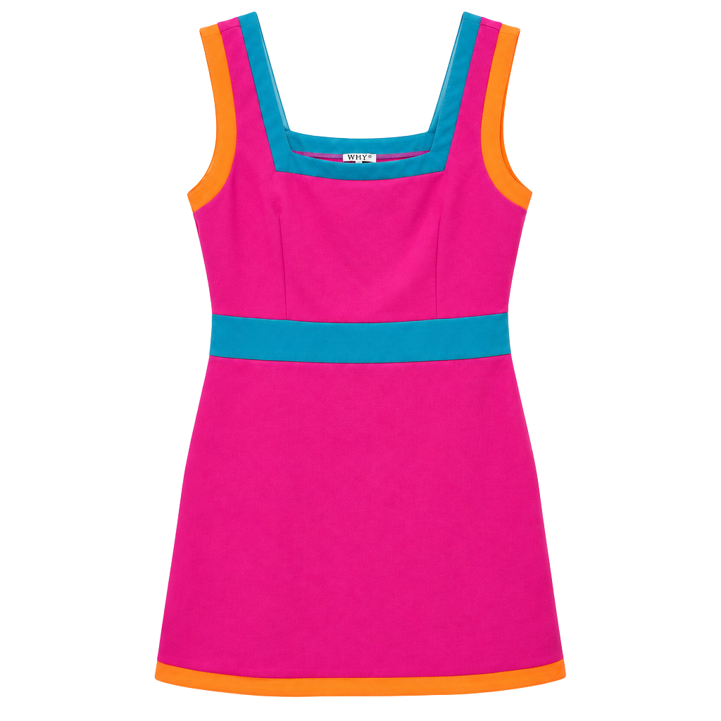 Why Dress Colorblock Mini Dress 1
