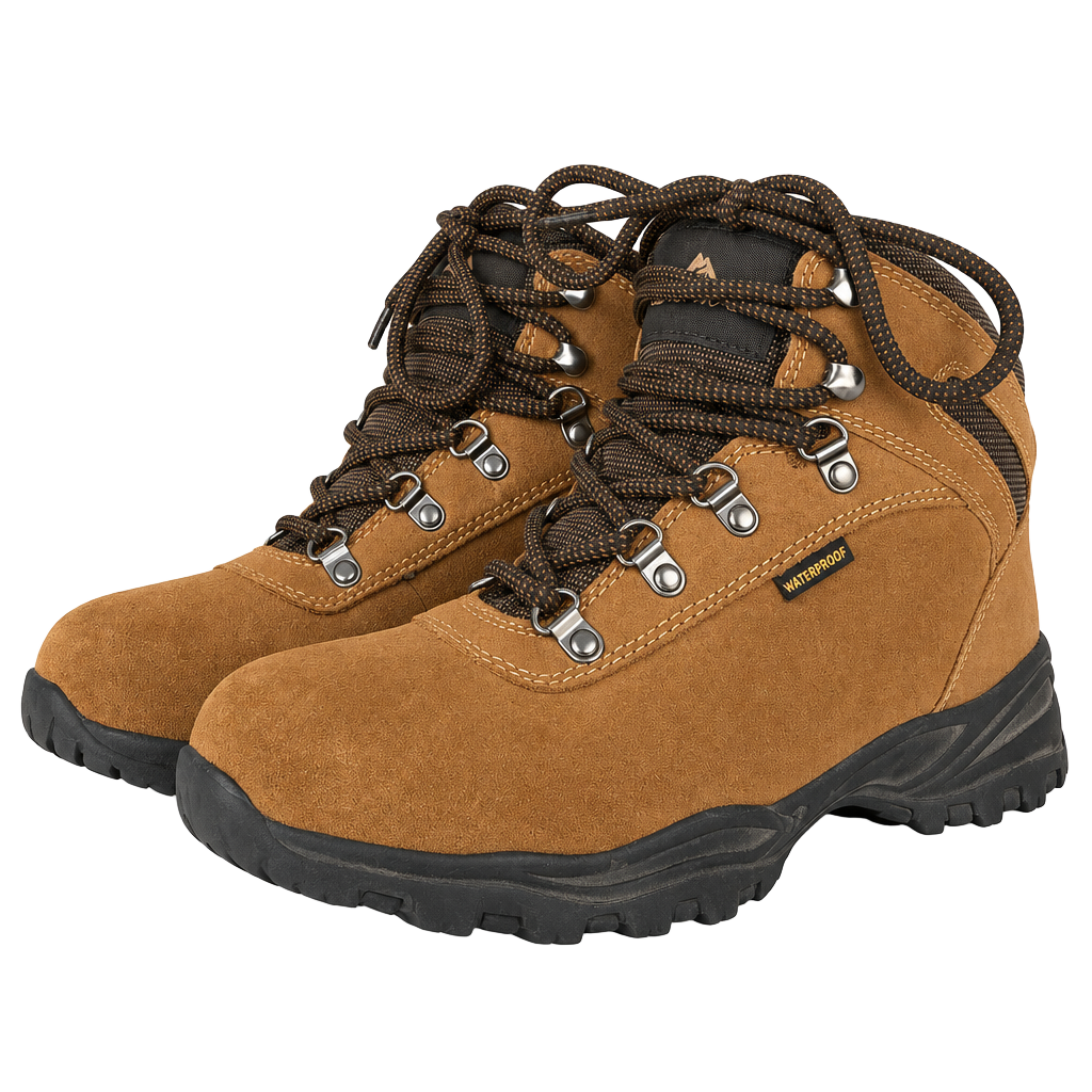 Ozark Trail Greta Waterproof Hiking Boots Ladies Size 9 Brown Leather 1