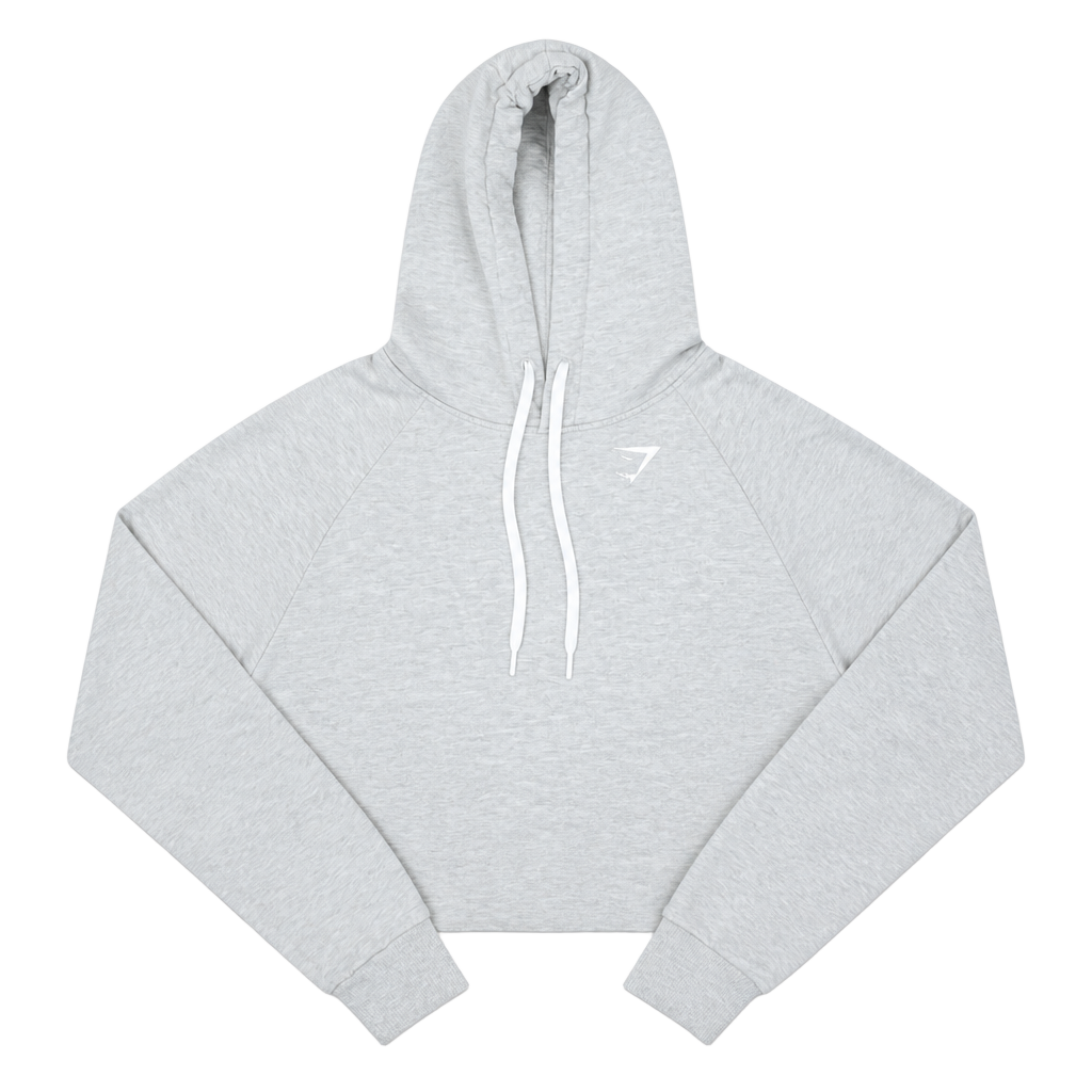 Gymshark Women's Grey Marl Pullover Hoodie Size XS 1