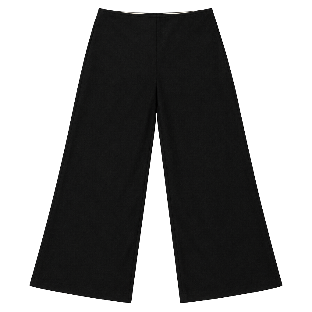 White Fold-Over Waist Flare Leggings 1