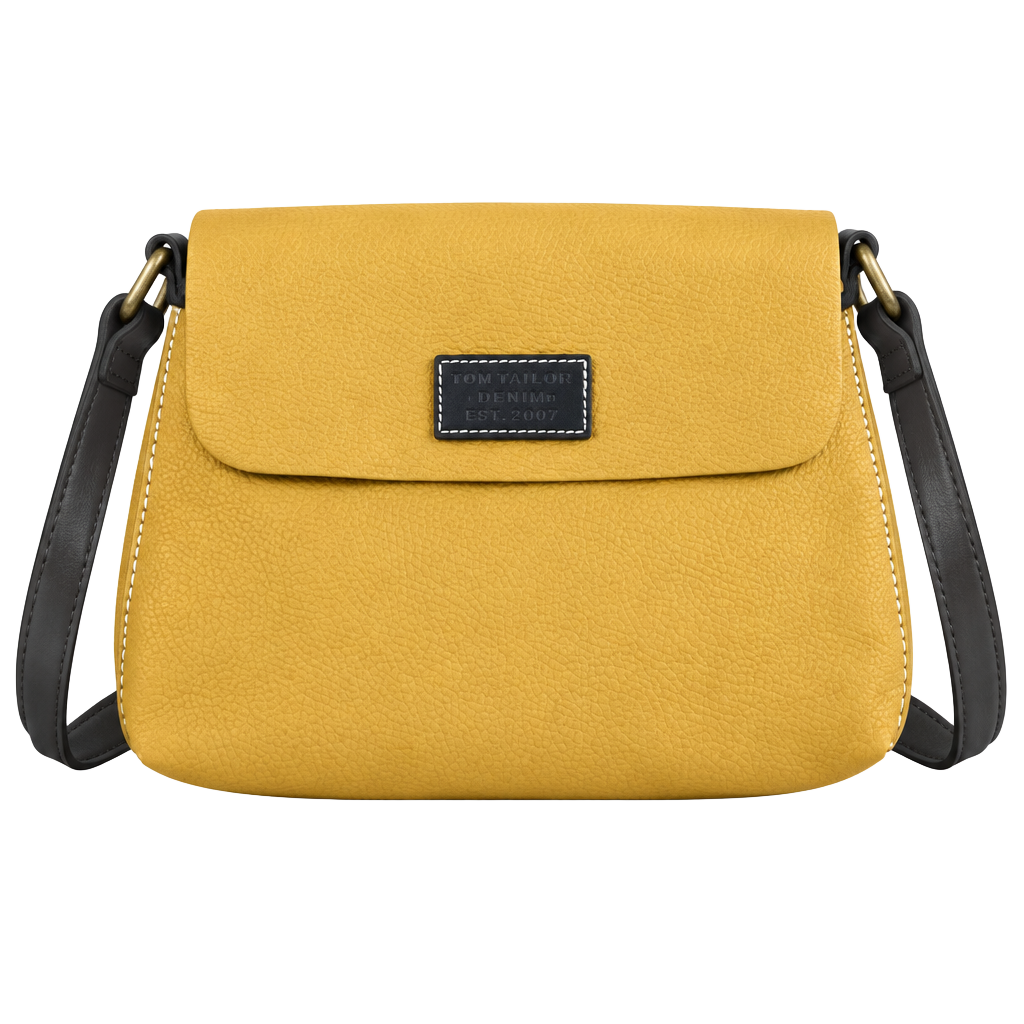 Borse in Pelle Genuine Leather Yellow Crossbody Handbag Made in Italy 1