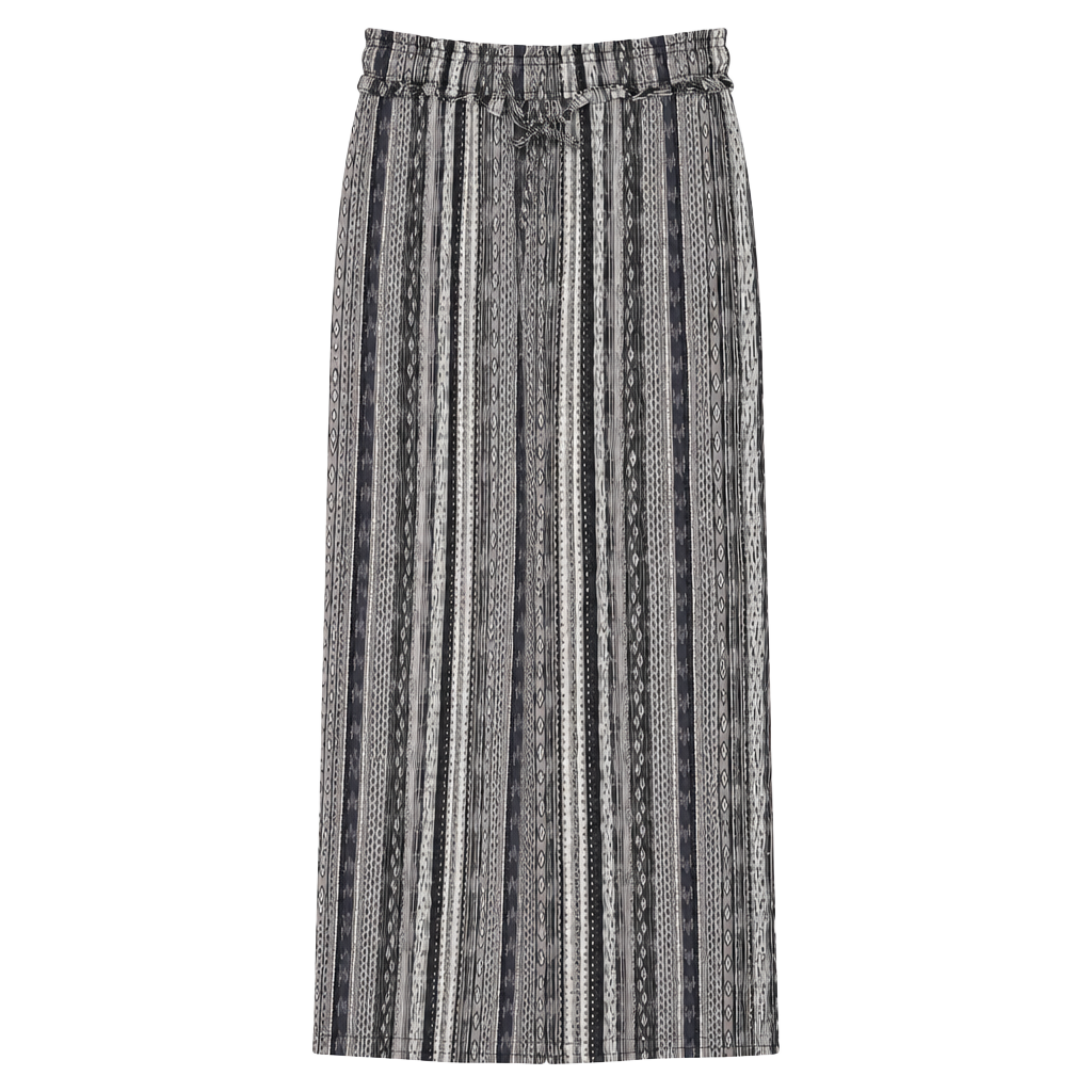 Live and Let Live Wide Leg Pants PL Black White Striped Smocked NWT 1