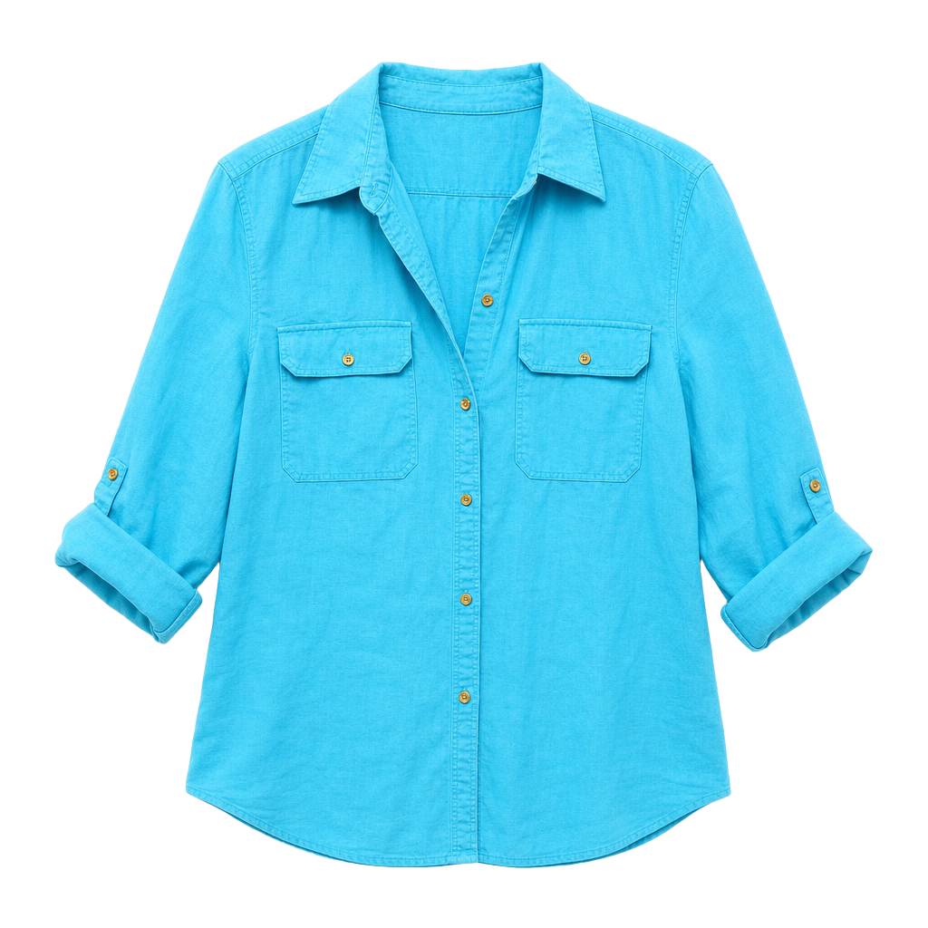 Women’s Ralph Lauren Linen Roll-Tab Sleeve classic Button Down Shirt size L 1