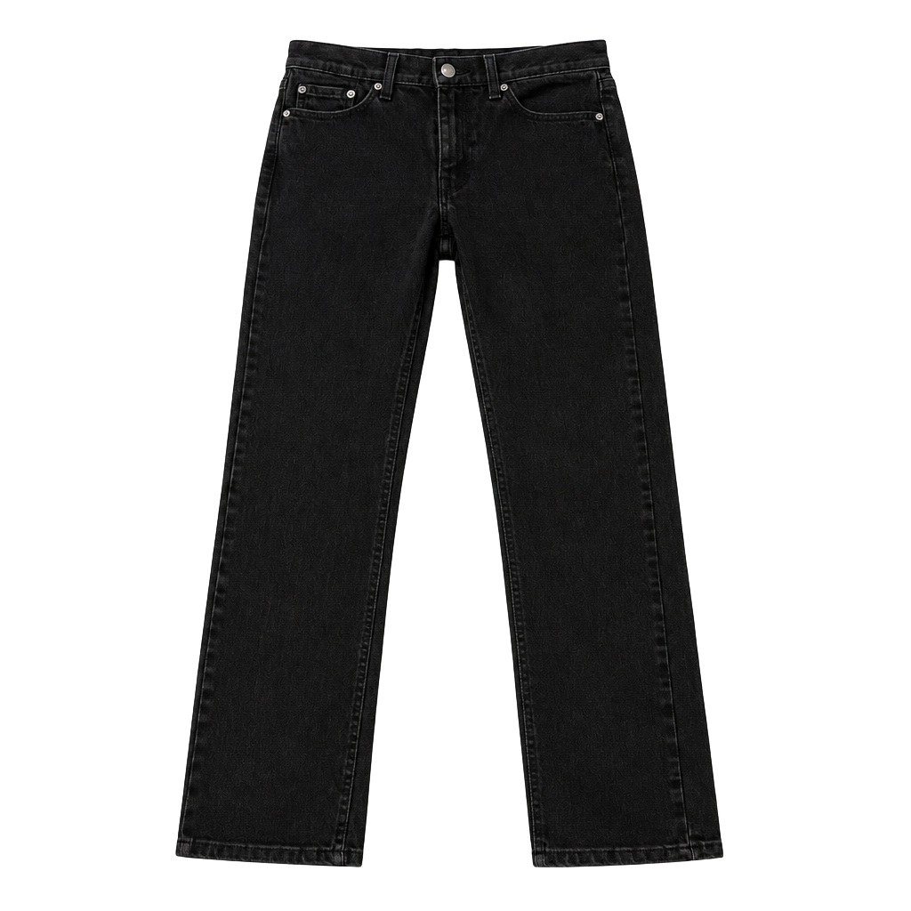 Levi's 514 Slim Straight Jeans Size 29x30 Black Denim 1