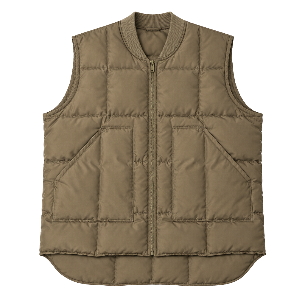 Walls Blizzard-Pruf Down Puffer Vest Size Large Tan Vintage 1