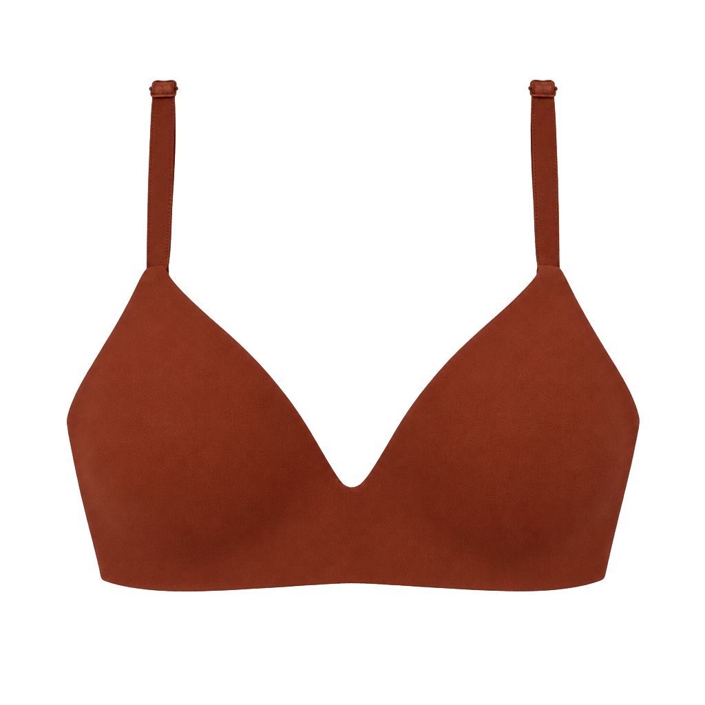 Victoria's Secret Wireless Bra Size 36C Rust Lightly Lined 1