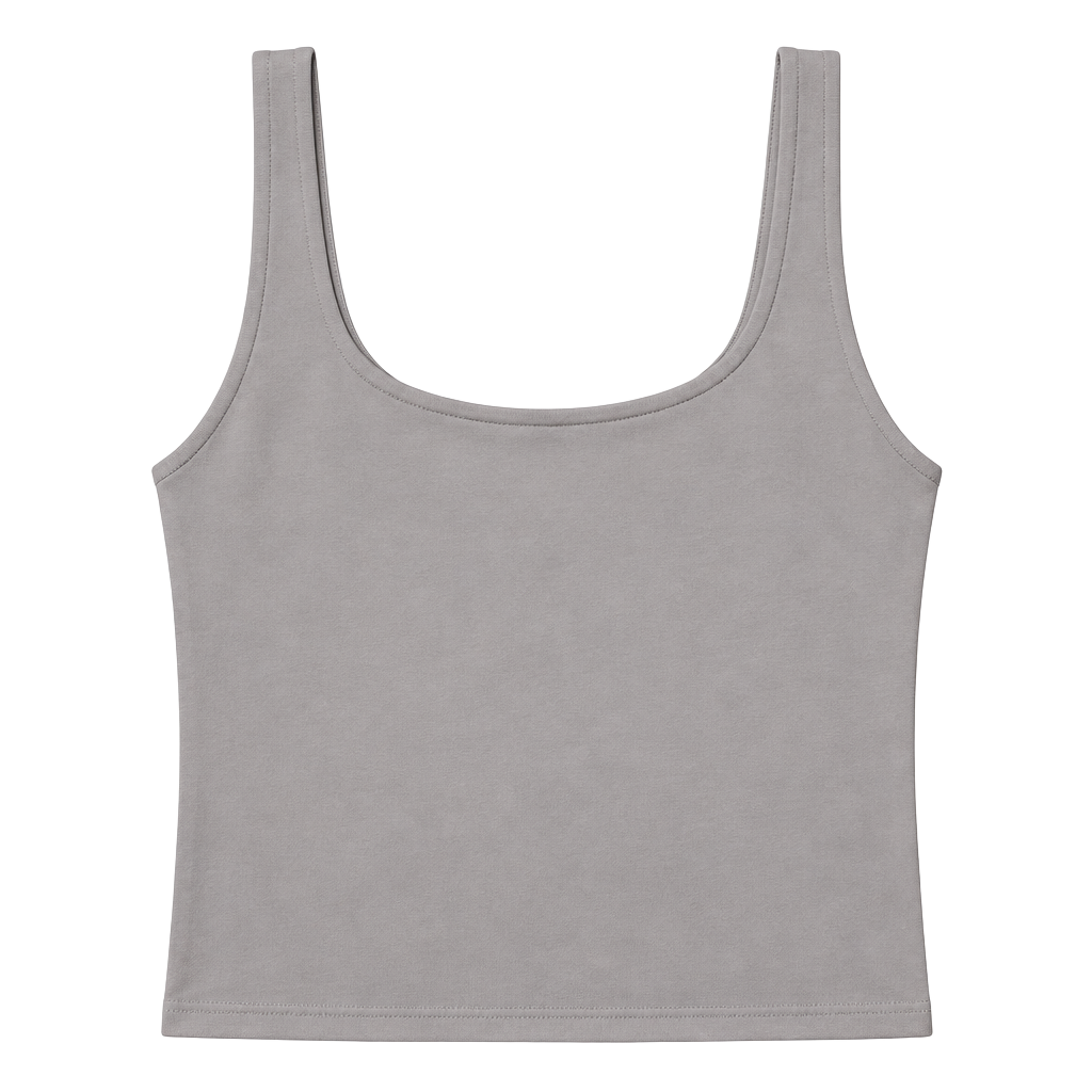 Fabletics Active Tank Top Beige Scoop Neck Cutout Back M-L 1