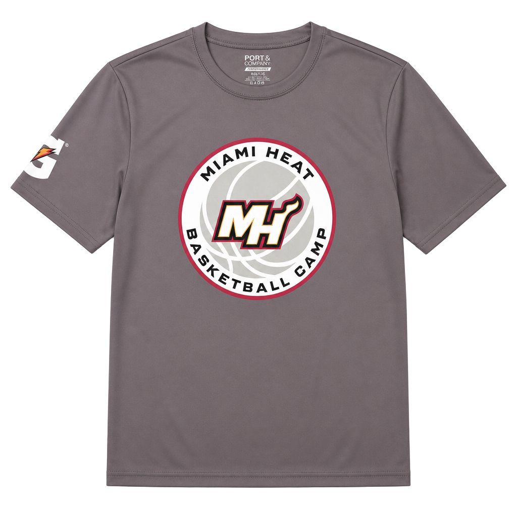 Miami Heat Basketball Camp Performance T-Shirt Size L 1